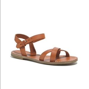 Madewell boardwalk sandals  brown